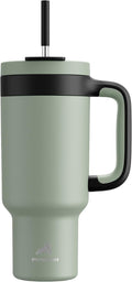 POWCAN 40 oz Tumbler with Handle, 2-in-1 Straw and Sip Lid, Dishwasher Safe by POWCAN