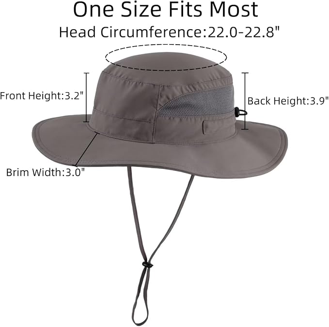Connectyle Women's UPF 50+ Sun Hat UV Protection Wide Brim Bucket Hat Summer - Image 3
