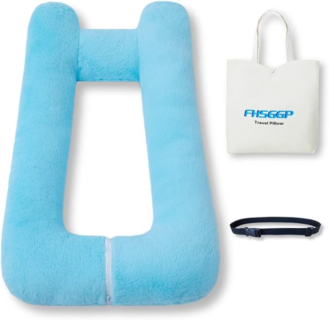 Travel Pillow Upgraded Version of Aircraft Travel Neck Pillow by FHSGGP