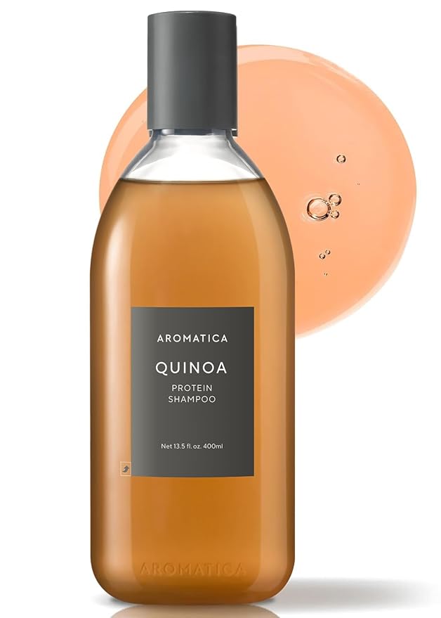 AROMATICA Quinoa Protein Shampoo 13.53 oz / 400ml – Provides Protein and by AROMATICA