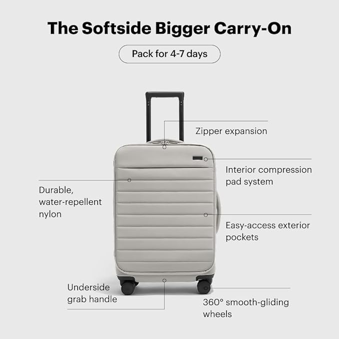 Away Softside Bigger Carry-On Suitcase, 23 Inch Lightweight, Expandable - Image 5