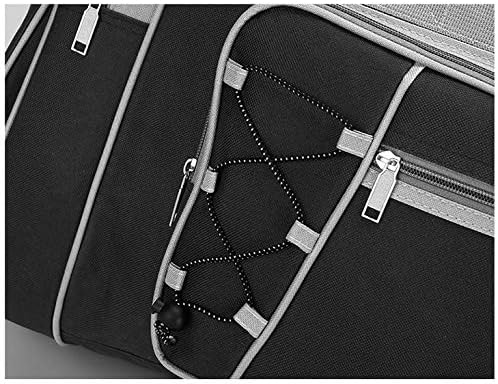 Travel Duffle Bags for Men 26" Black Weekender Over Night Carry On Bag - Image 7
