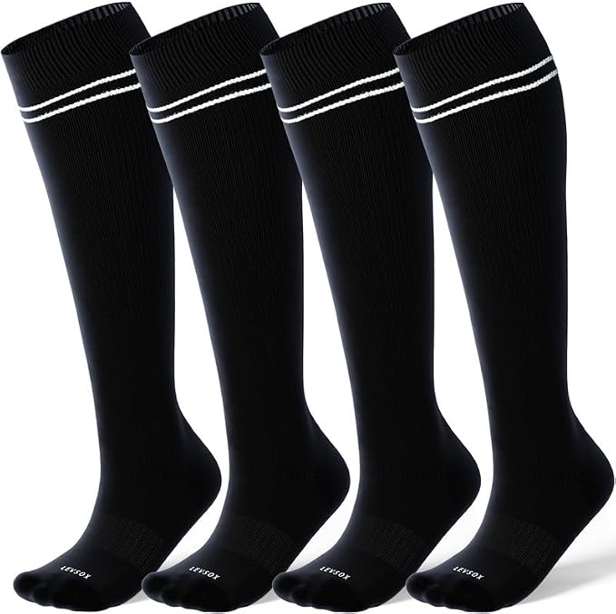 LEVSOX Compression Socks for Pregnant Women 20-30 mmHg Knee High Cute Funny by Levsox