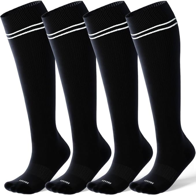 LEVSOX Compression Socks for Pregnant Women 20-30 mmHg Knee High Cute Funny by Levsox