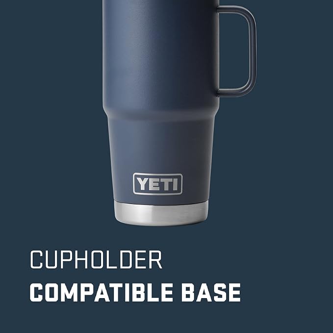 YETI Rambler 20 oz Travel Mug, Stainless Steel, Vacuum Insulated - Image 2