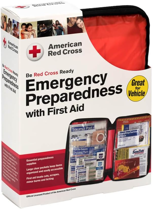 American Red Cross Officially Licensed Product, Large Deluxe Auto First Aid Kit by AmericanRedCross