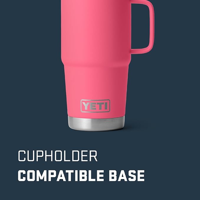 YETI Rambler 20 oz Travel Mug, Stainless Steel, Vacuum Insulated - Image 3