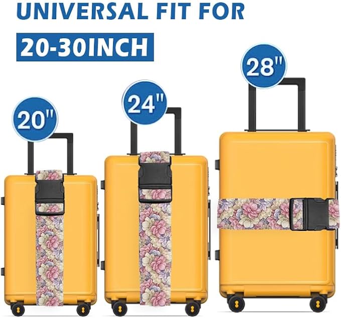 Luggage Straps for Suitcases Travel Belt Accessories, Cute Suitcase Strap - Image 2