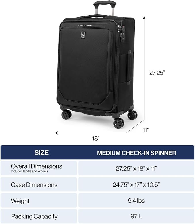 Travelpro Crew Classic Lightweight Softside Expandable Checked Luggage - Image 2