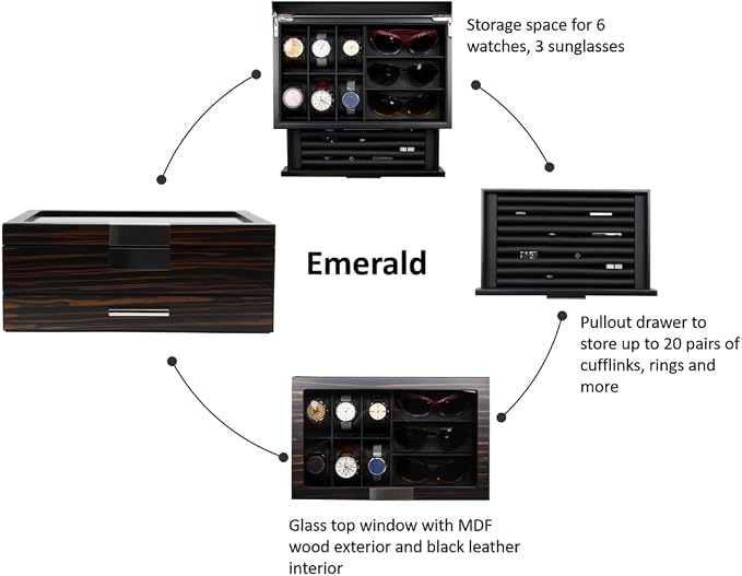 Luxury Watch, Sunglasses and Jeweler Display Case and Organizer - Image 8