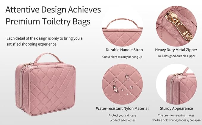 CUBETASTIC Travel Toiletry Bag, Makeup Bag - Image 8