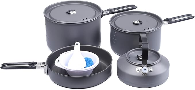Fire-Maple Feast 4 Piece Camping Cookware Cookware Cookware Kit Outdoor by Fire-Maple