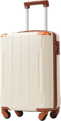 Merax Carry-On Luggage 22x14x9 airline approved, Hardshell ABS Suitcase by Merax