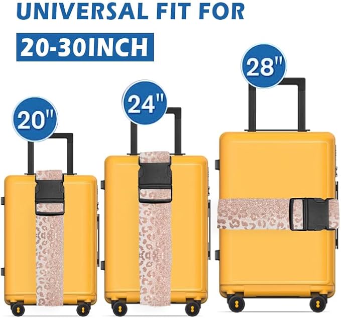 Luggage Straps for Suitcases Travel Belt Accessories, Cute Suitcase Strap - Image 3