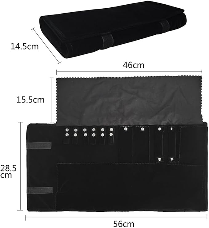 Velvet Travel Jewelry Case Roll Bag Organizer - Image 9