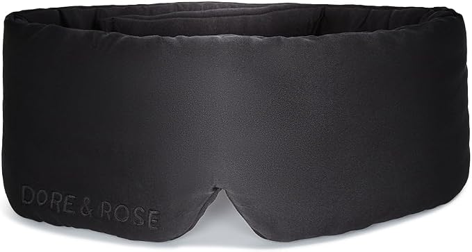 Dore & Rose Deep Sleep Mask Light Blocking, 23 Momme Mulberry Silk Eye Mask by DoreRose