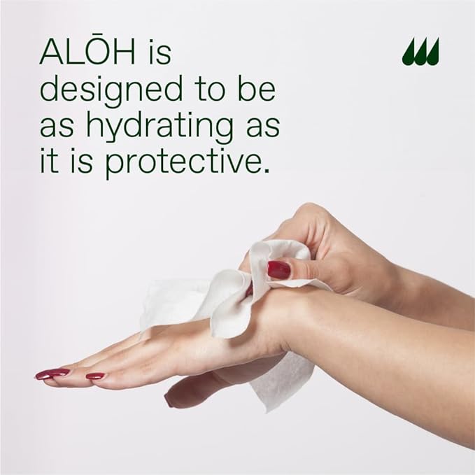 ALŌH Lavender Rosewood + Aloe Sanitizing Hand Wipes - Image 5
