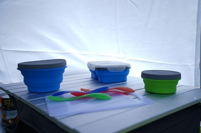 Collapsible Silicone Bowl with Lid - Image 3