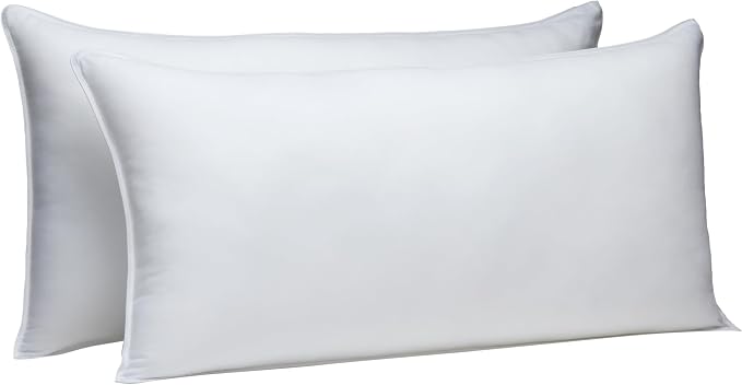 Amazon Basics Down Alternative Bed Pillows, Medium Density by AmazonBasics