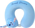 MINISO Disney Stitch Travel Pillow 100% Pure Memory Foam Neck Pillow, Airplane by MINISO
