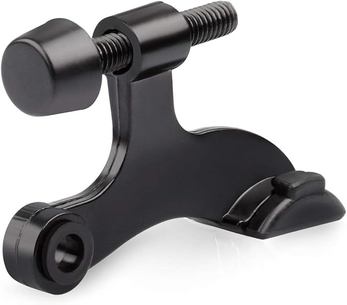 HOMOTEK 12 Pack Hinge Pin Black Door Stopper, Adjustable Deluxe Heavy Duty Door by HOMOTEK