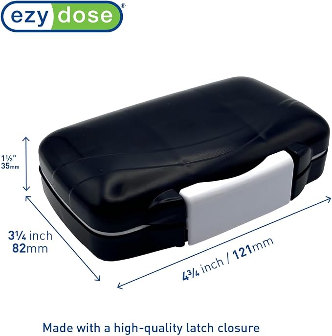 EZY DOSE Moisture-Proof Portable Pill Dispenser, Pocket Purse Organizer - Image 3