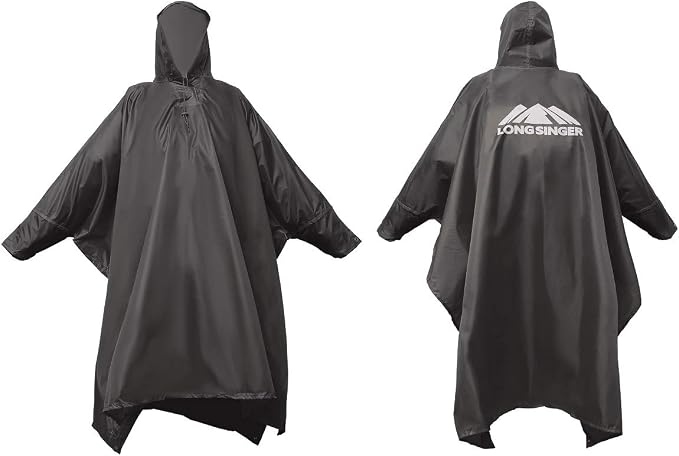 longsinger Rain Poncho for Adult, Waterproof Rain Poncho - Image 8