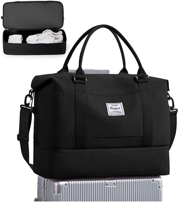Travel Duffel Bag, Sports Tote Gym Bag, Shoulder Weekender Overnight Bag by WONHOX