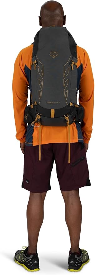 Osprey Talon Velocity 30L Men's Hiking Backpack, Dark Charcoal/Tumbleweed - Image 13