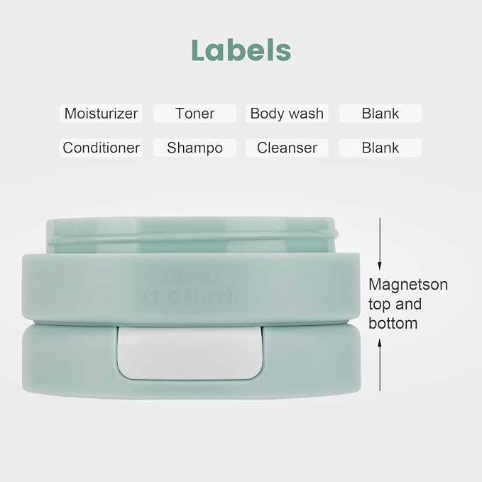 Travel Containers for Toiletries, Magnetic Travel Containers, TSA Approved - Image 3