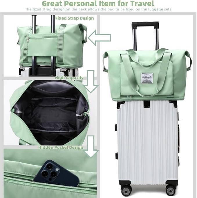 Large Capacity Foldable Travel Bag, Expandable lightweight Carry on Bag - Image 3