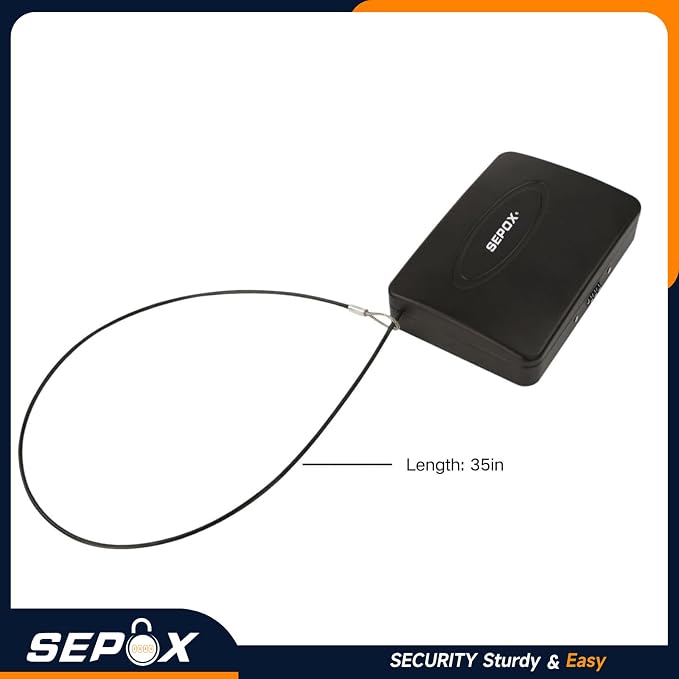 SEPOX 10Pcs Portable Security Case Lock Box Steel, Personal Travel Safe Storage - Image 8