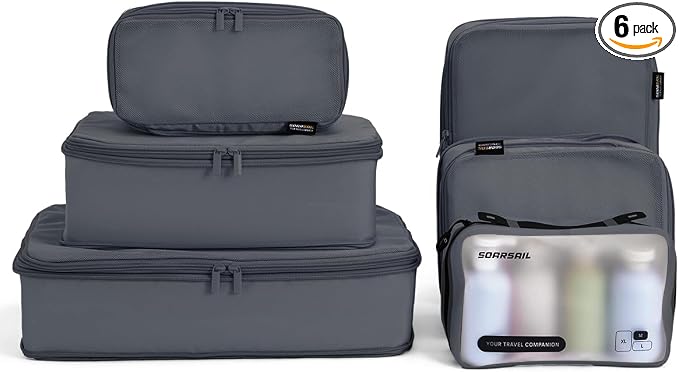 6 Set Compression Packing Cubes by SOARSAIL