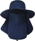 Sun Hats for Men Women Fishing Hat UPF 50+ Breathable Wide Brim Summer UV by Rosoz