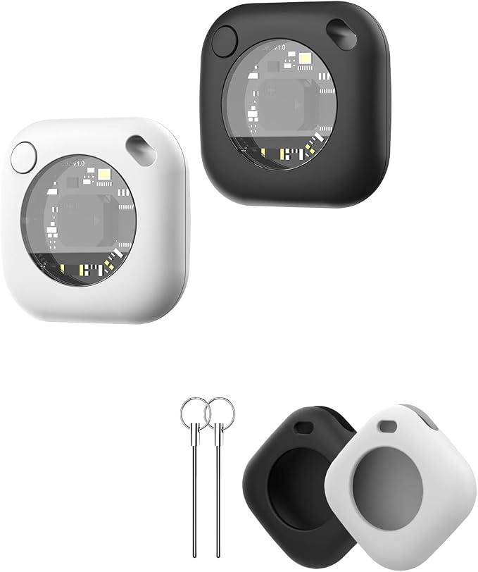 Air Tracker Tags-2 Pack, 5.3 Bluetooth Tracker Work, 100dB Sound, Smart Tag by Unknown