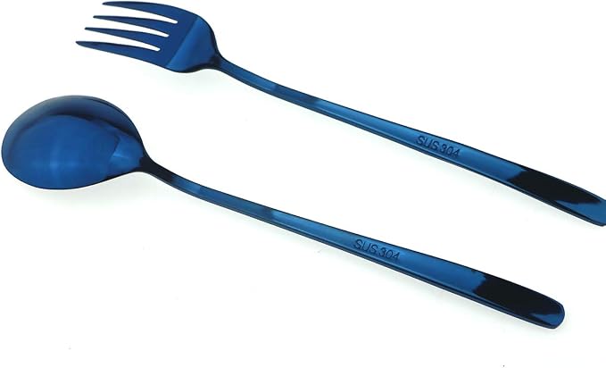 7 Pcs Portable Flatware Set, 304 Stainless Steel Cutlery Set Travel Utensils - Image 5