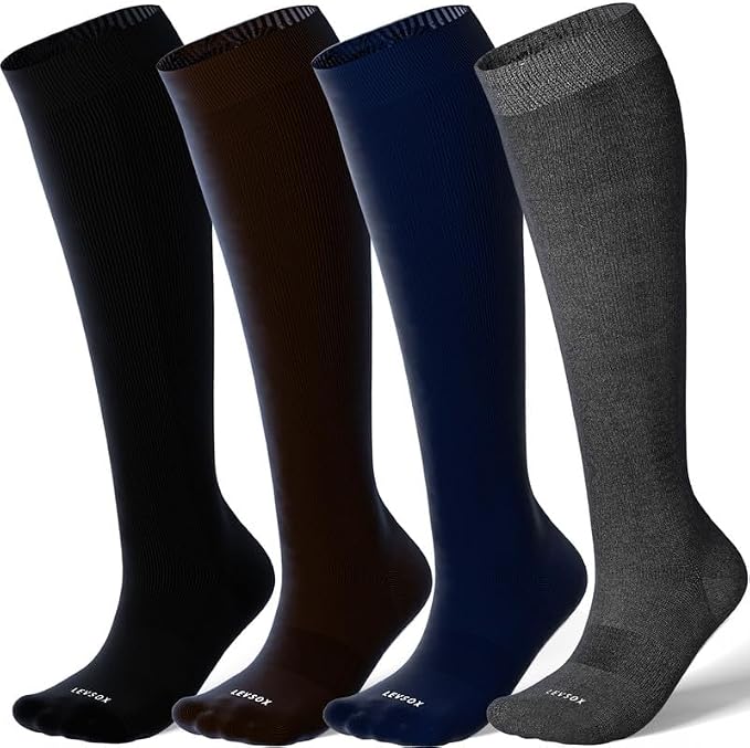 LEVSOX Compression Socks for Pregnant Women 20-30 mmHg Knee High Cute Funny by Levsox