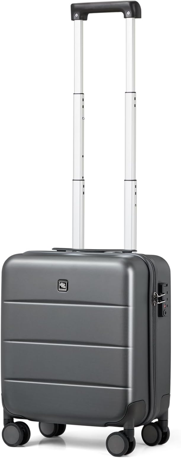Hanke 16 Inch Underseat Carry On Luggage Hard Shell Suitcases by Hanke