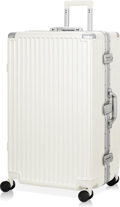 AnyZip Luggage PC+ABS Aluminum Frame Zipperless Checked Luggage Hard Shell by YourBestTravelChoice