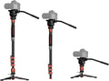 IFOOTAGE Cobra 3 Monopod with Pedal C180F-P with Fulid Head K5S, Carbon Fiber by IFOOTAGE