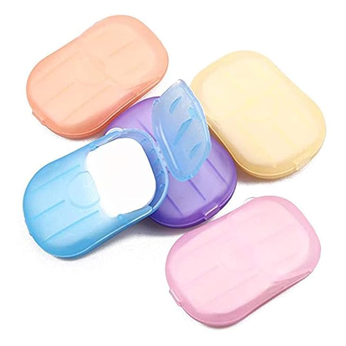 500 Sheets Colorful Disposable Soap Paper 5 Boxes Hand Cleaner Fragrance Mini by Unknown