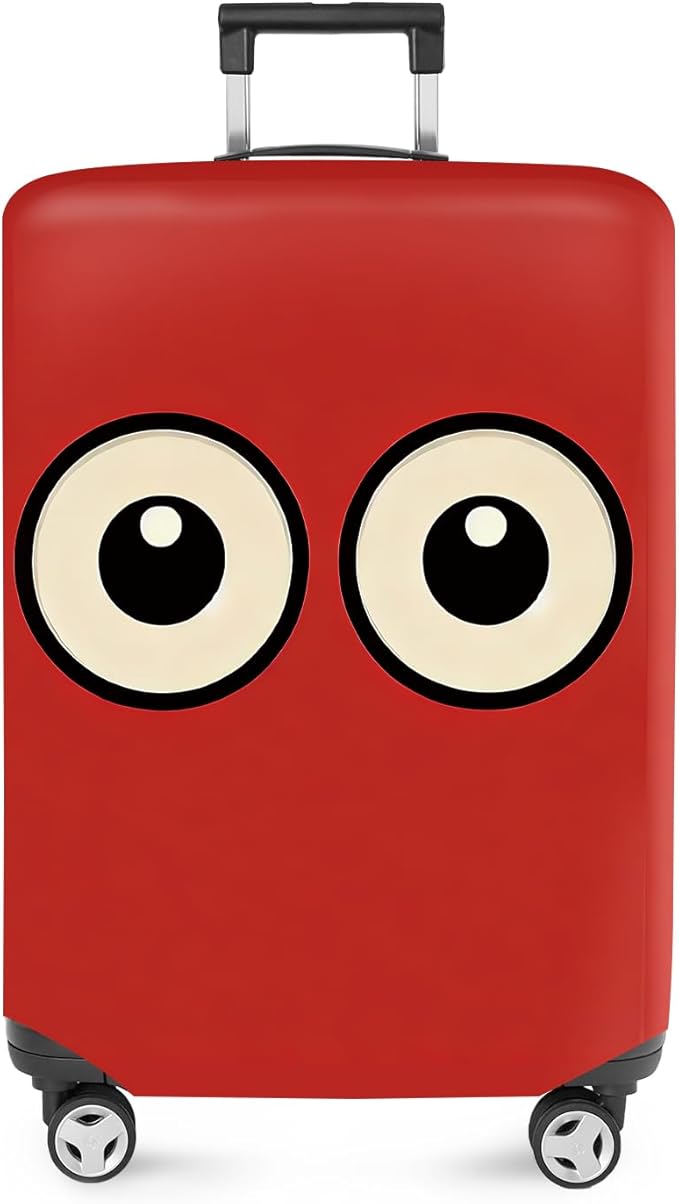ANNA QUEEN Funny Cartoon Eyes Luggage Cover, Travel Suitcase Cover by ANNAQUEEN