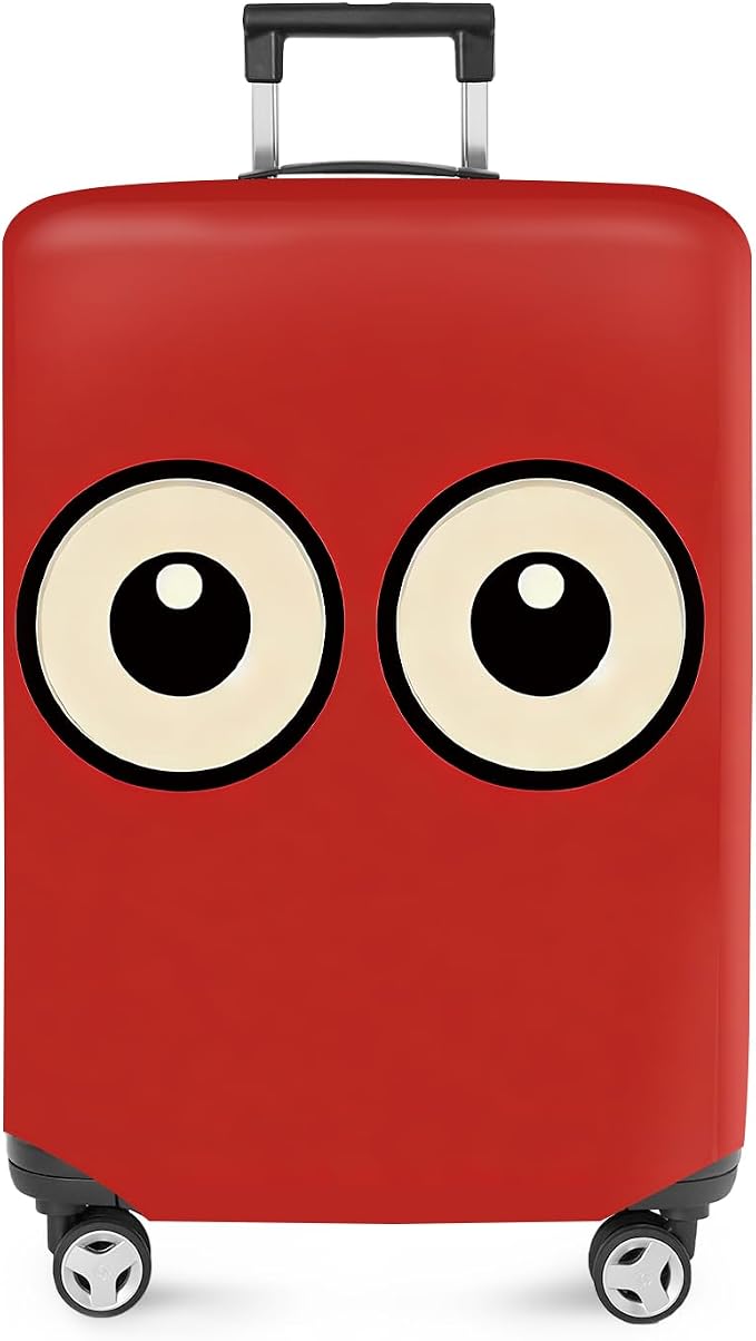ANNA QUEEN Funny Cartoon Eyes Luggage Cover, Travel Suitcase Cover by ANNAQUEEN
