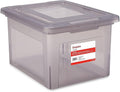 STAPLES Hanging File Folder Box, Storage Bin Organizer, Snap Lid, Letter & by Staples