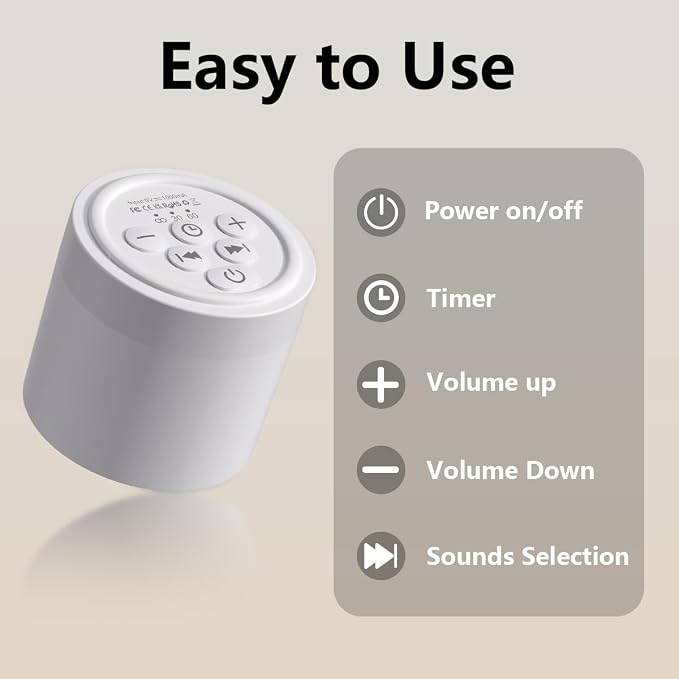 Portable Baby Sound Machine Mini White Noise Machine - Image 6