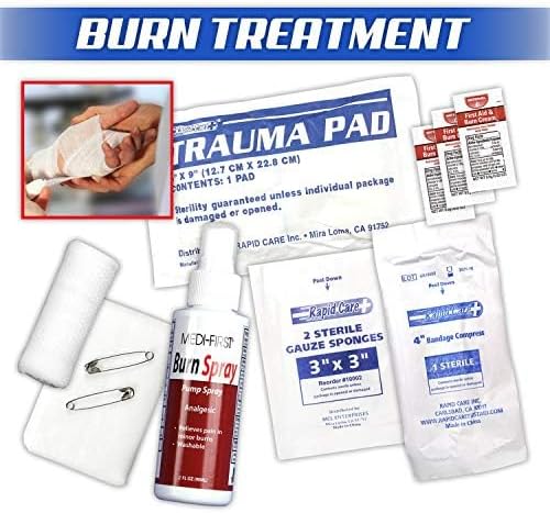 Rapid Care First Aid 80097 2 Shelf All Purpose First Aid Kit Cabinet, Class A+ - Image 4