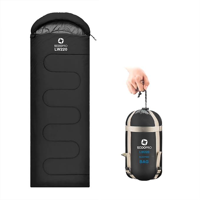 ECOOPRO Warm Weather Sleeping Bag by ECOOPRO