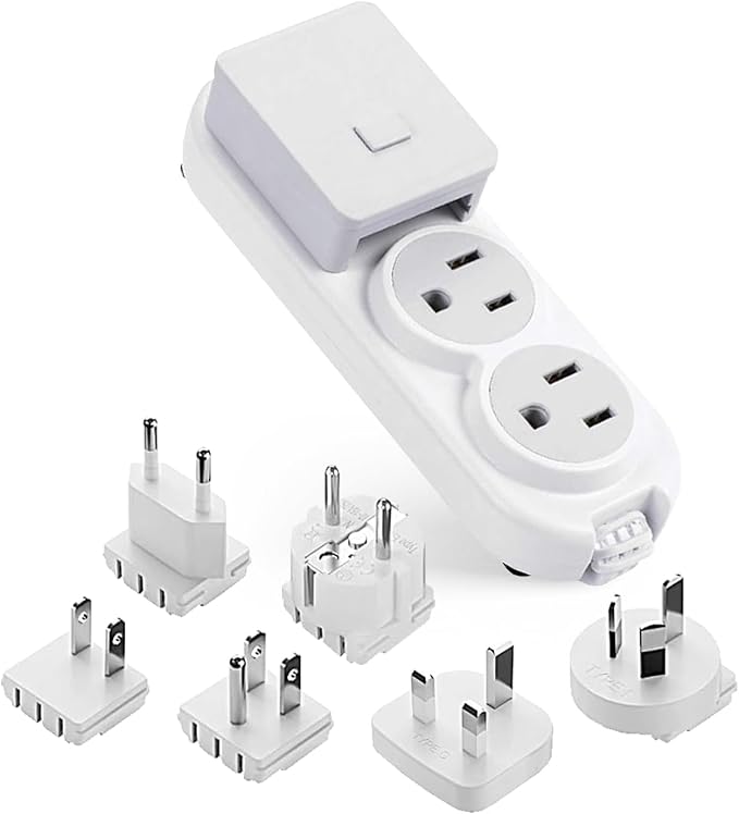 Ceptics Travel Power Strip W/ Adapter Plug Set by Ceptics