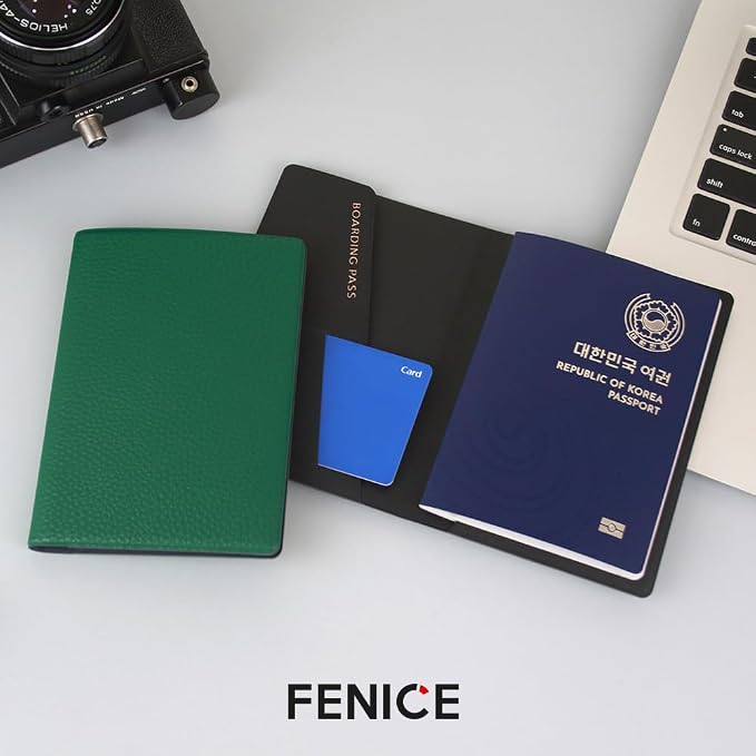 Fenice Classic Passport Cover Holder Wallet Case - Image 6