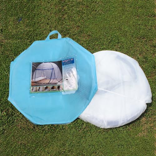 Pop-up Mosquito net Double Bed, L75xW47xH55in, Double Door Zip Portable Tent - Image 6